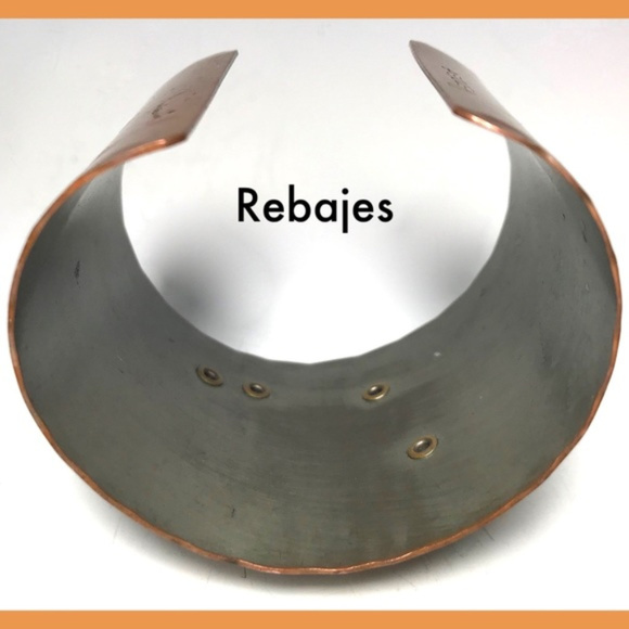 Mid Century Rebajes Ethnic Mask Copper Bracelet - Picture 8 of 8